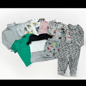 Boys Clothing Bundle Long Sleeve Shirts Pjs H&M Zara Gap 2-4T 8 Pieces
